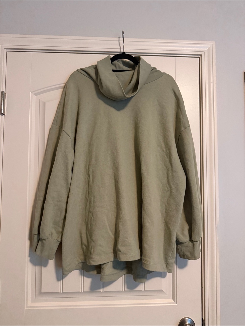 Ava & Viv Ribbed Cowl Neck Sweater in Sage